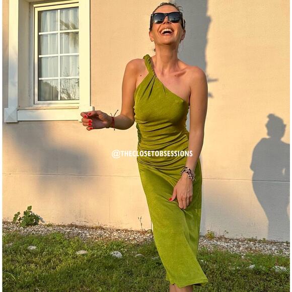 MANGO Twisted Strap Midi Dress NWT - Picture 2 of 16